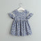 2022 New Girls Cotton Printed Dress Broken Flower Children's Dress